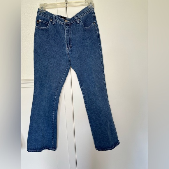 Vintage No excuses Girl Gear Flare Leg Jeans with heart design size 11/12 - Picture 1 of 9